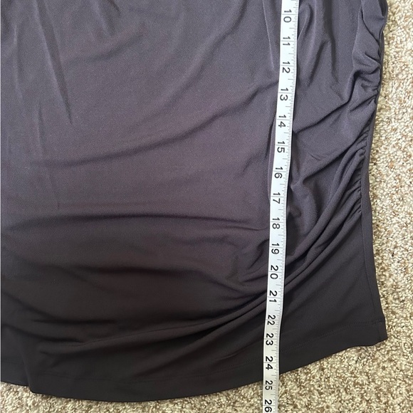 Maurices Grey Black Women's Top Blouse Cinched Side Cowl Neck Stretch XXL - Picture 6 of 6